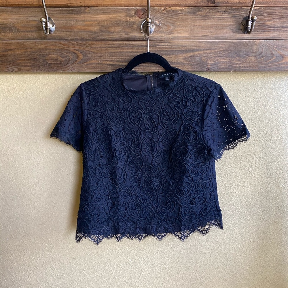 Lace Floral Crop